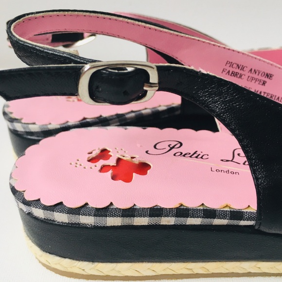 NWT Poetic Licence “Picnic Anyone” gingham flat - Picture 5 of 7